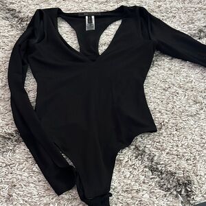 Black Long Sleeve Bodysuit